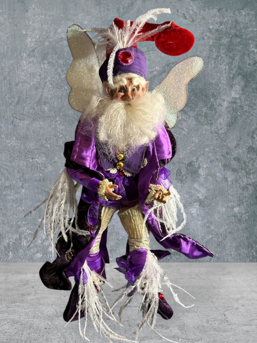 Mark Roberts Fairy of Miracles medium 16 in red hat figurine Retired